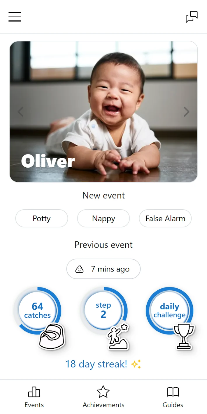 ec babies app home screen